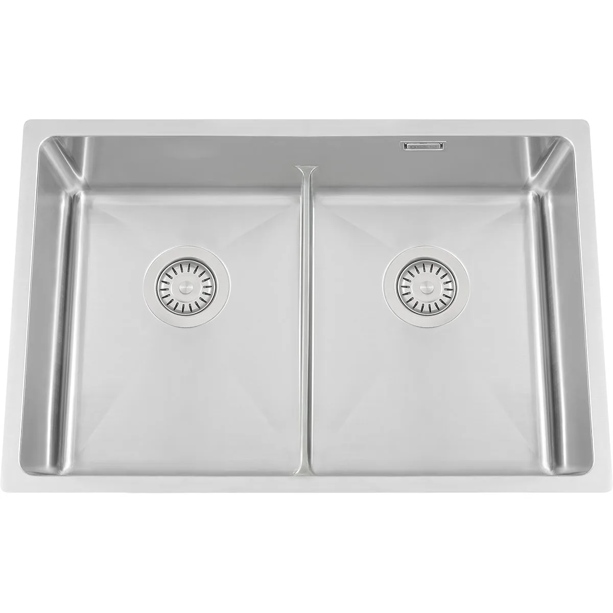 Diskho Nordic Tech Titan72 K X Nickel Rostfri Dubbel med Korgventil & Vattenlås