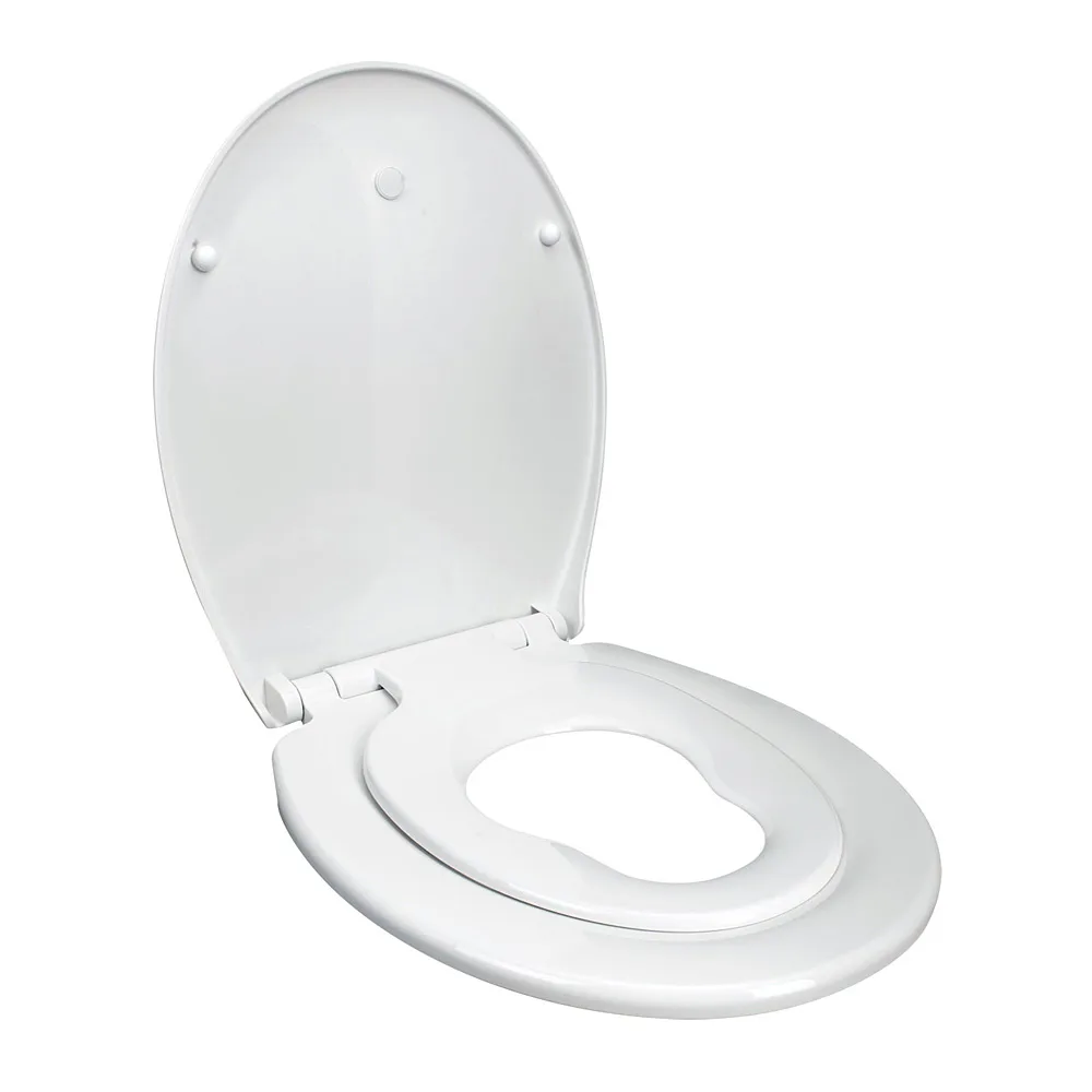 Toalettsits Arrow Duo Seat Mjukstängande Hårdsits