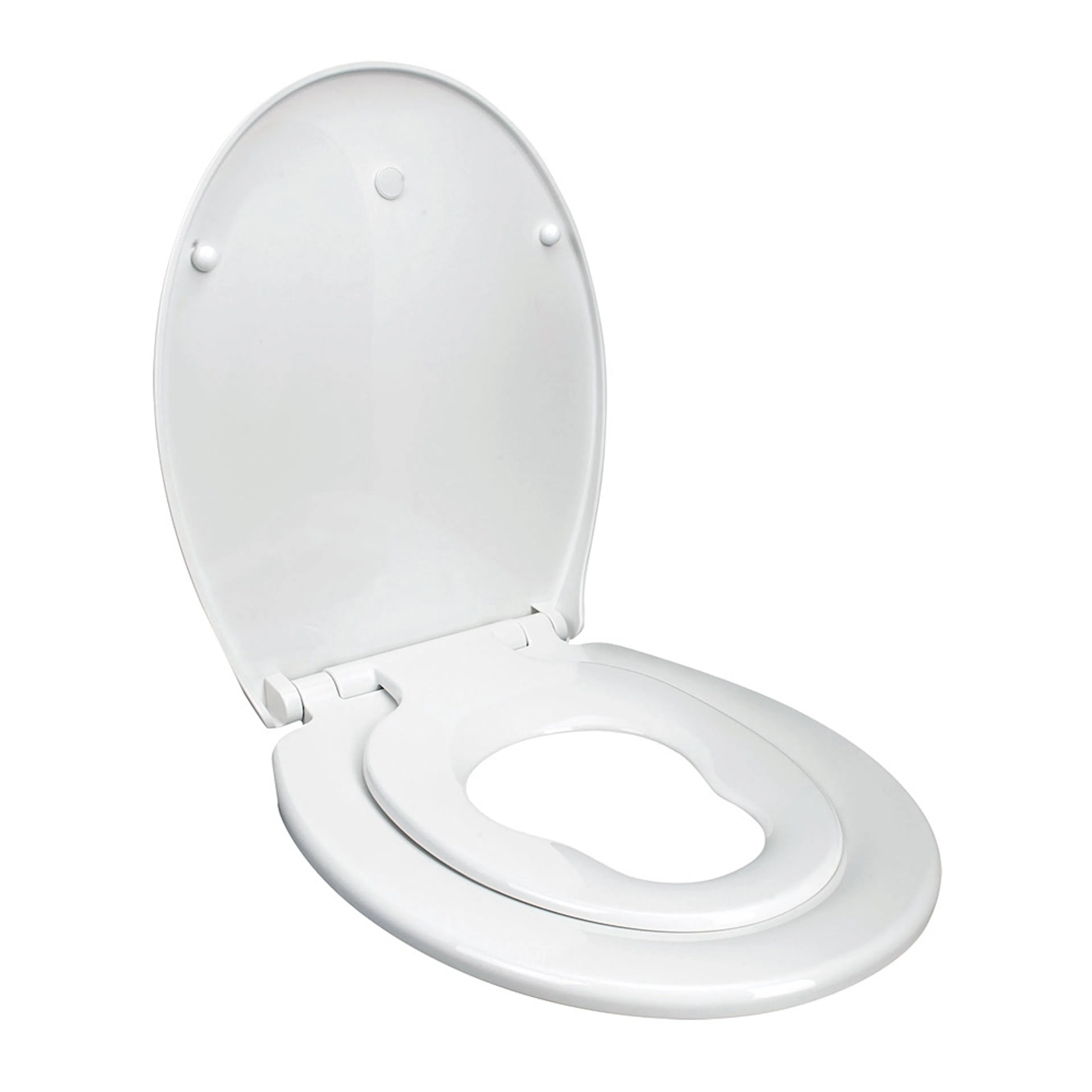 Toalettsits Arrow Duo Seat Mjukstängande Hårdsits