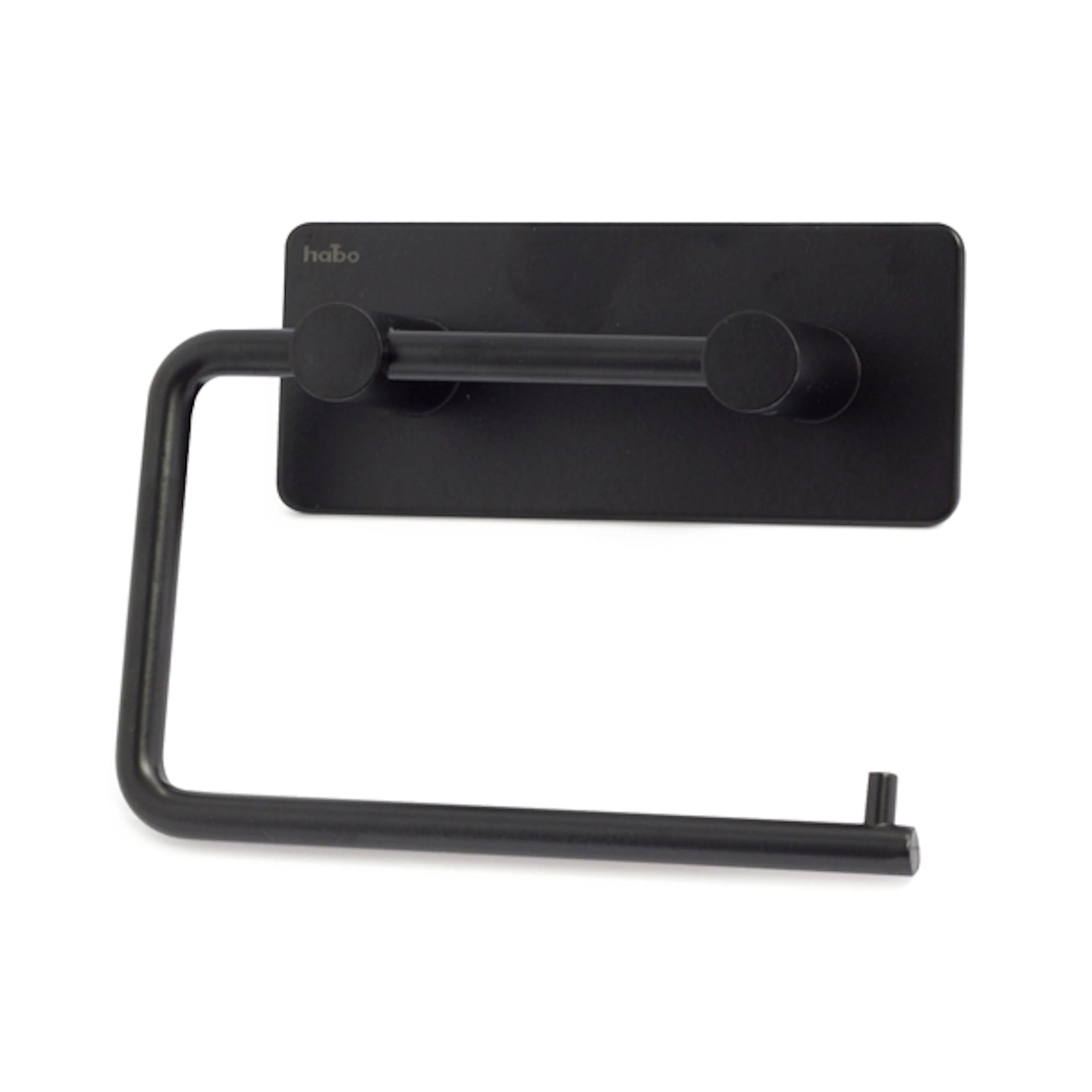 Toalettspappershållare Habo Angle Svart Självhäftande