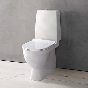 Toalettstol Duravit Durastyle Rimless 010701 med Mjukstängande Hårdsits