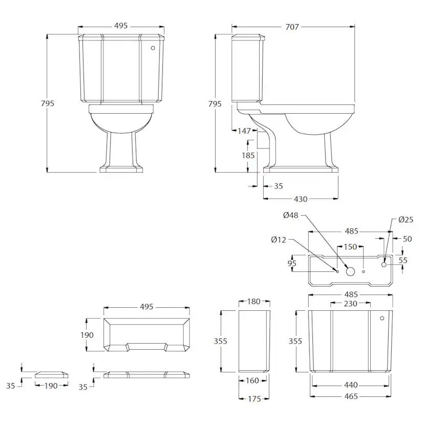 Toalettstol Imperial Chelsea CC