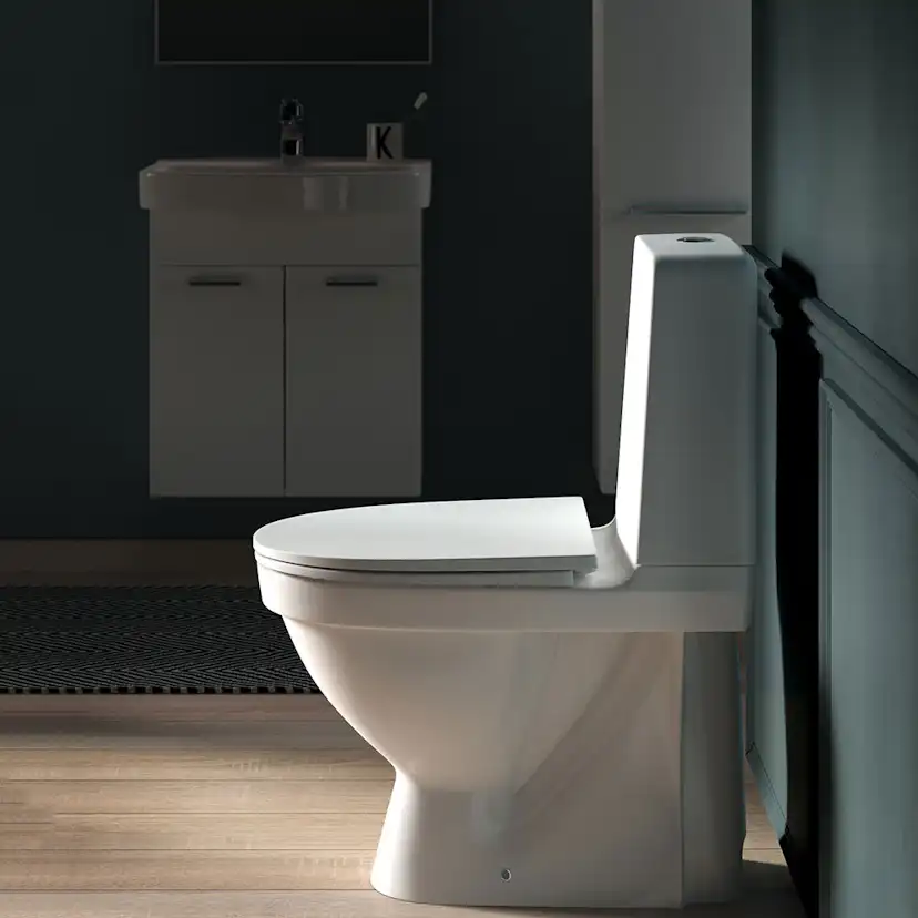 Toalettstol Laufen Kompas 825150 Rimless inkl Mjuksits