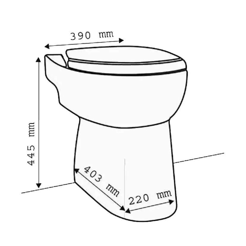 Toalettstol Saniflo Sanicompact 43 Silence ECO+