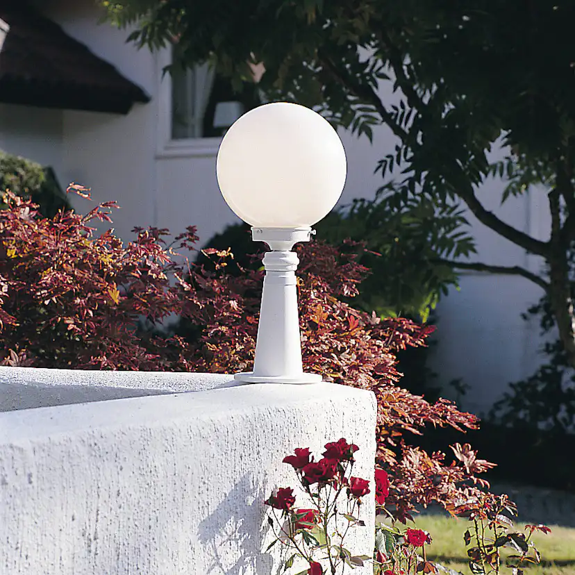 Trädgårdslykta Gnosjö Konstsmide Arcturus E27 Vit utan Stolpe