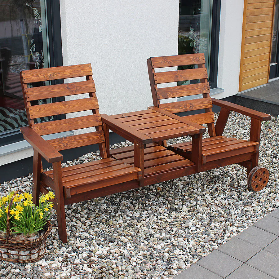 Trädgårdsmöbel Eden Wood Duo Seat