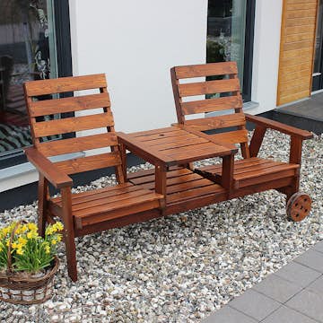 Trädgårdsmöbel Eden Wood Duo Seat