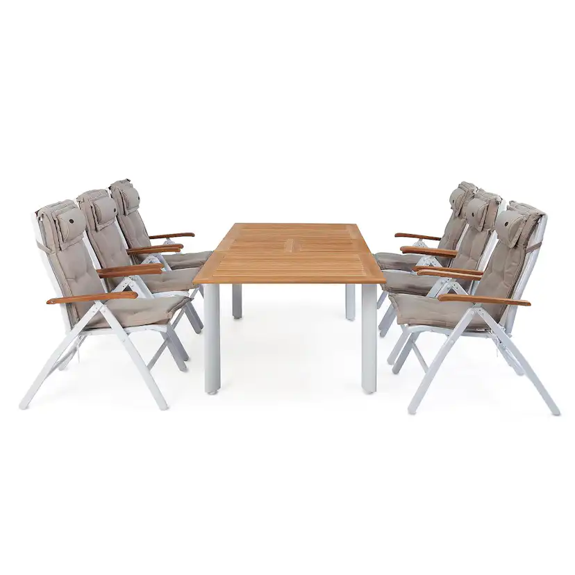 Matgrupp Hillerstorp Nydala med 6 fåtöljer