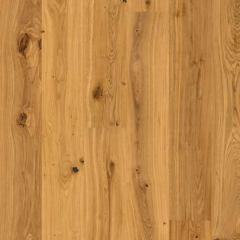 Parkettgolv Berg & Berg Ek XXL Hjärter Borstad Naturolja 1-Stav