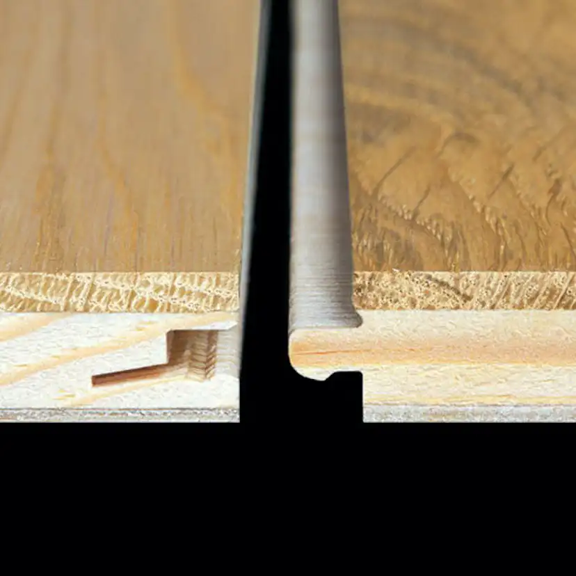 Parkettgolv Berg & Berg Ek XXL Hjärter Borstad Naturolja 1-Stav