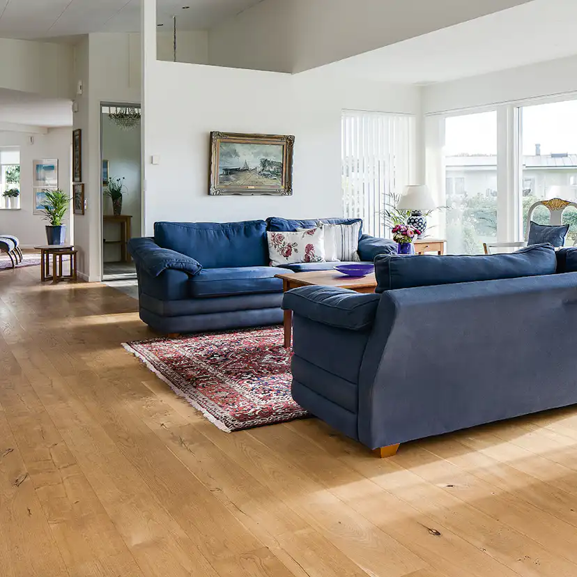 Trägolv Berg & Berg Ek XXL Hjärter, Mattlackat 1-Stavs Parkettgolv