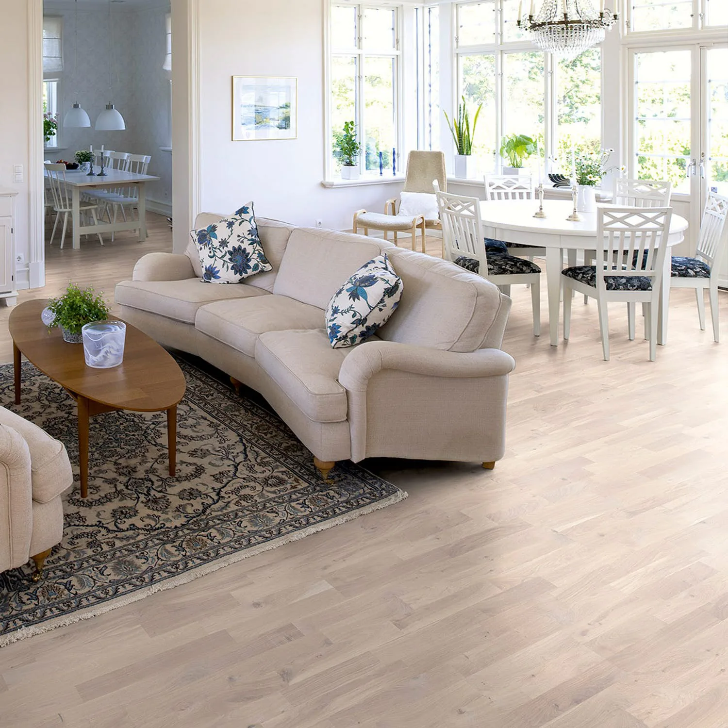 Parkettgolv Berg & Berg Ek L Saltholmen Mattlack 3-Stav