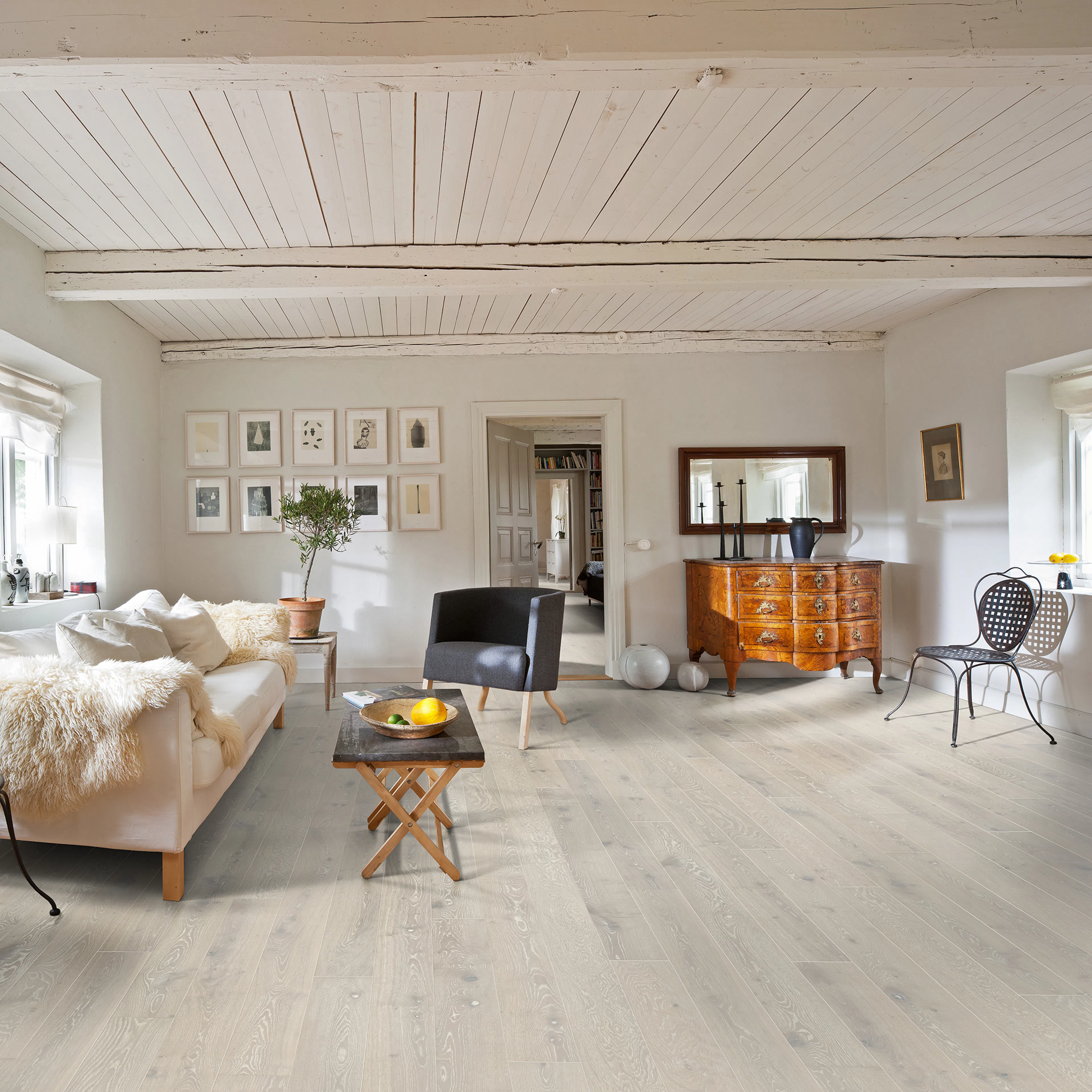 Trägolv Kährs Original Bright Ek Mattlackat 1-Stavs Parkettgolv