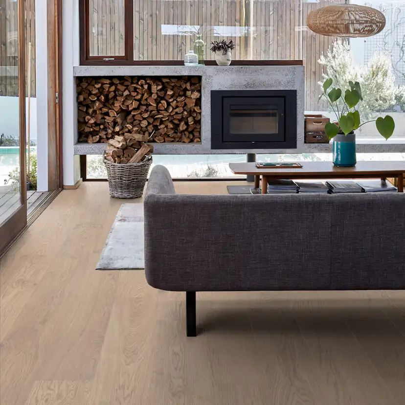 Trägolv Kährs Coast Ultramattlackad Borstad Ek 1-stav