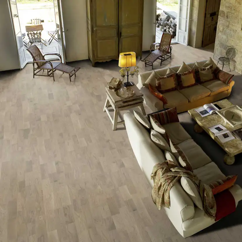 Parkettgolv Kährs Ek Dim 2-stav Ultramattlackad Borstad