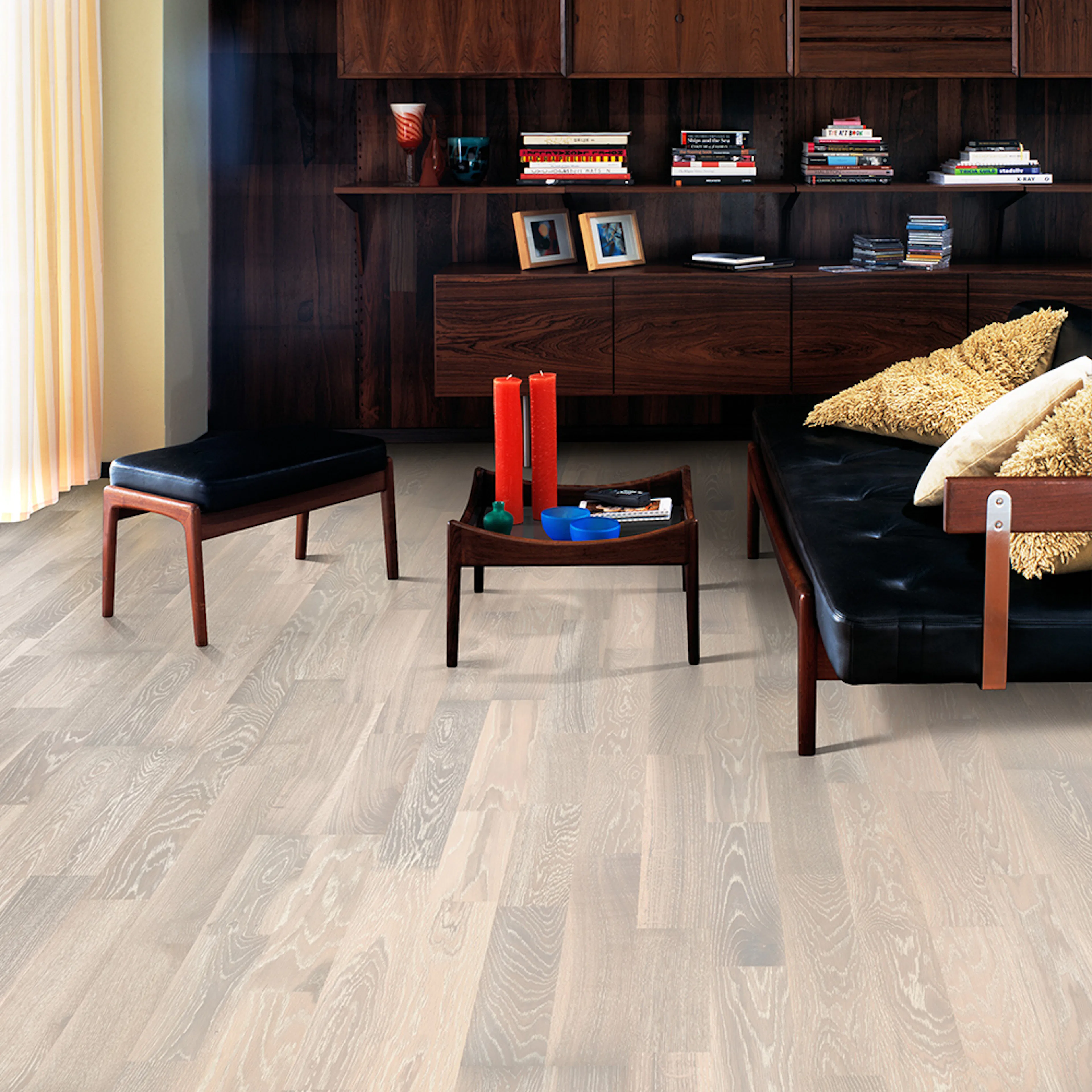 Trägolv Kährs Original Ek Creme, Mattlackerat 2-Stavs Parkettgolv