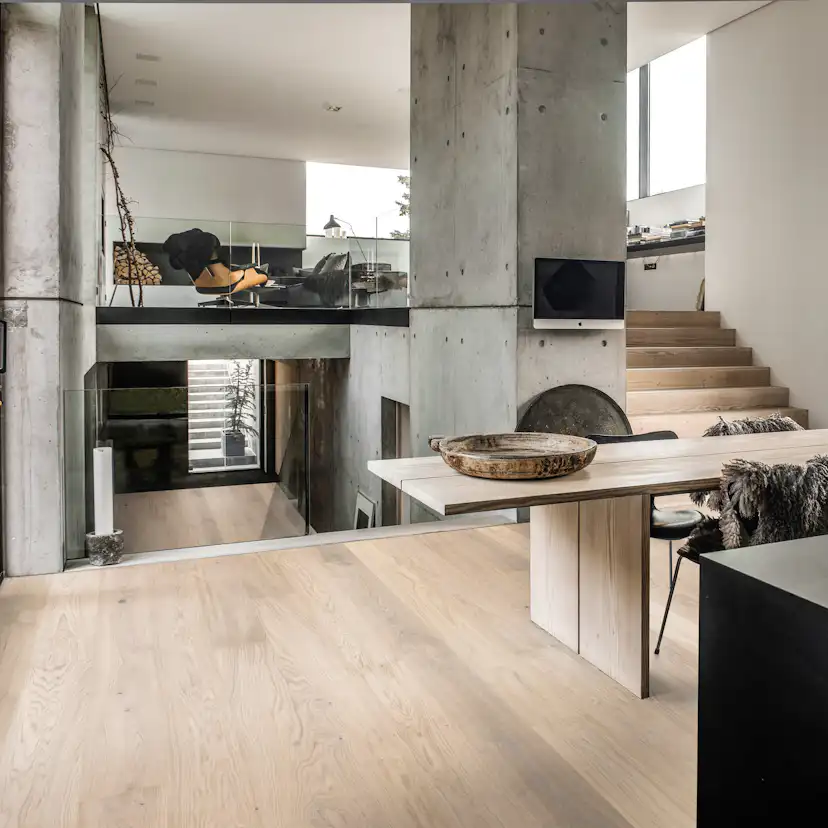 Trägolv Kährs Horizon Vit Ek, Ultramattlackat Borstat 1-Stav Parkettgolv