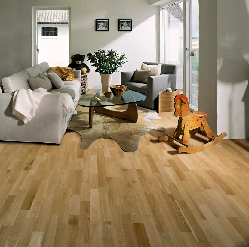 Trägolv Kährs Avanti Lecco Ek, Mattlackerat 3-Stavs Parkettgolv