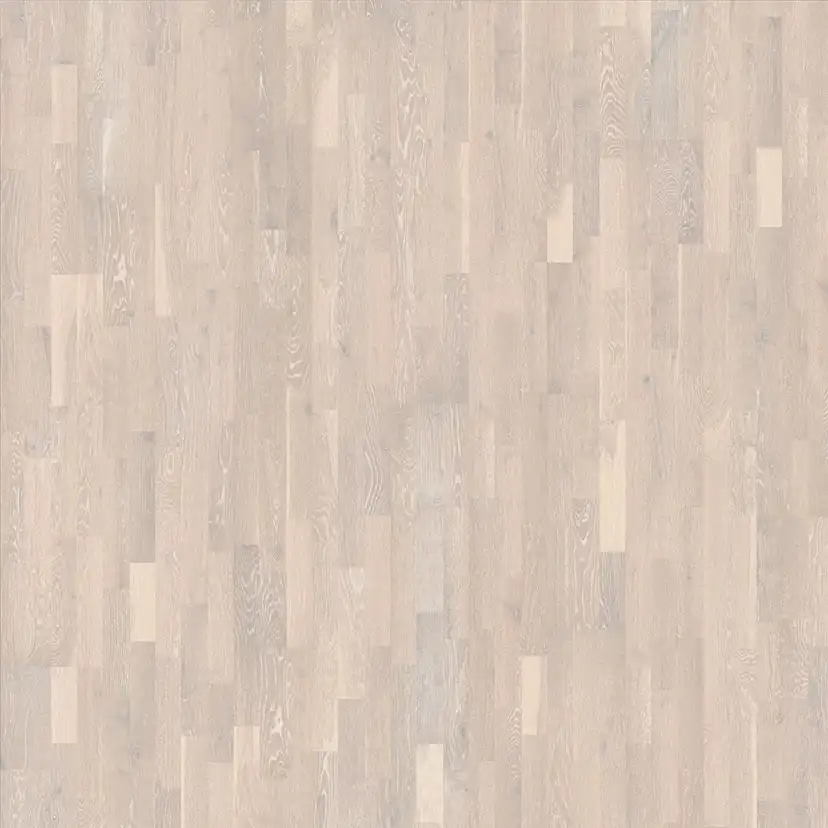 Parkettgolv Kährs Limestone Vit Mattlackad Borstad Ek 3-stav
