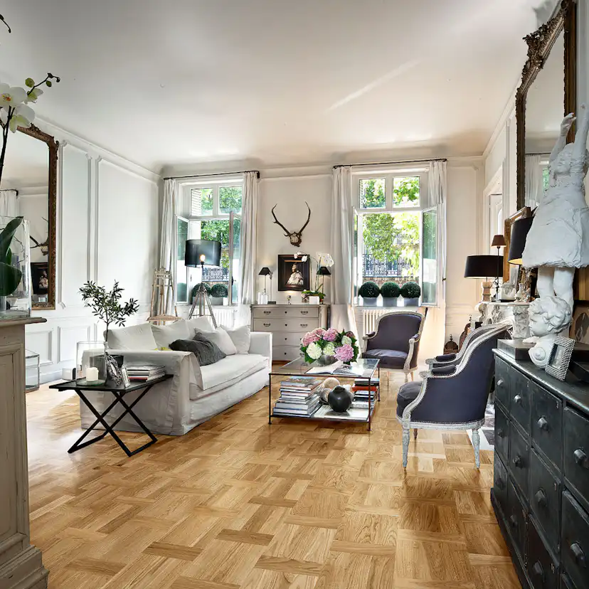 Trägolv Kährs Original Palazzo Rovere, Parkettgolv i Ek med Holländskt Mönster