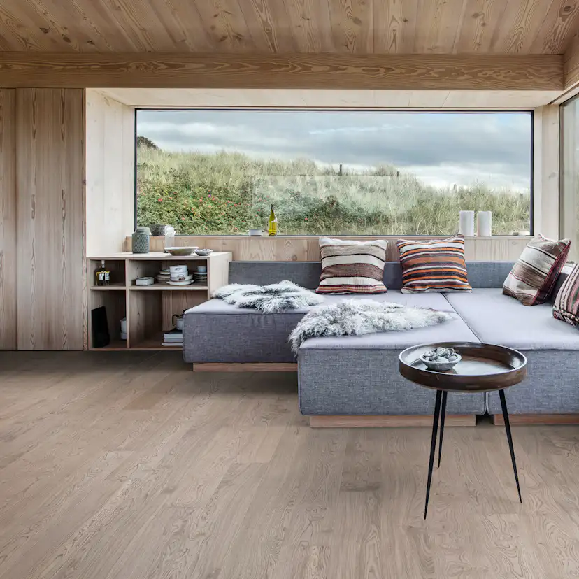 Parkettgolv Kährs Shore Mattlackad Borstad Ek 1-stav