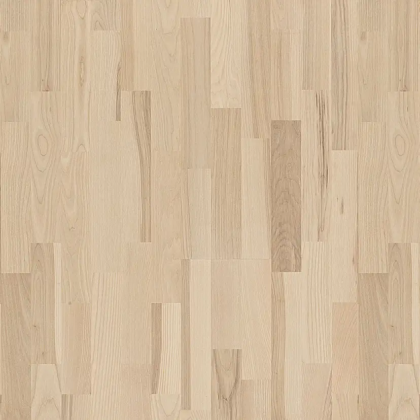 Trägolv Kährs Original Skagen Ask, Mattlackat 3-Stavs Parkettgolv