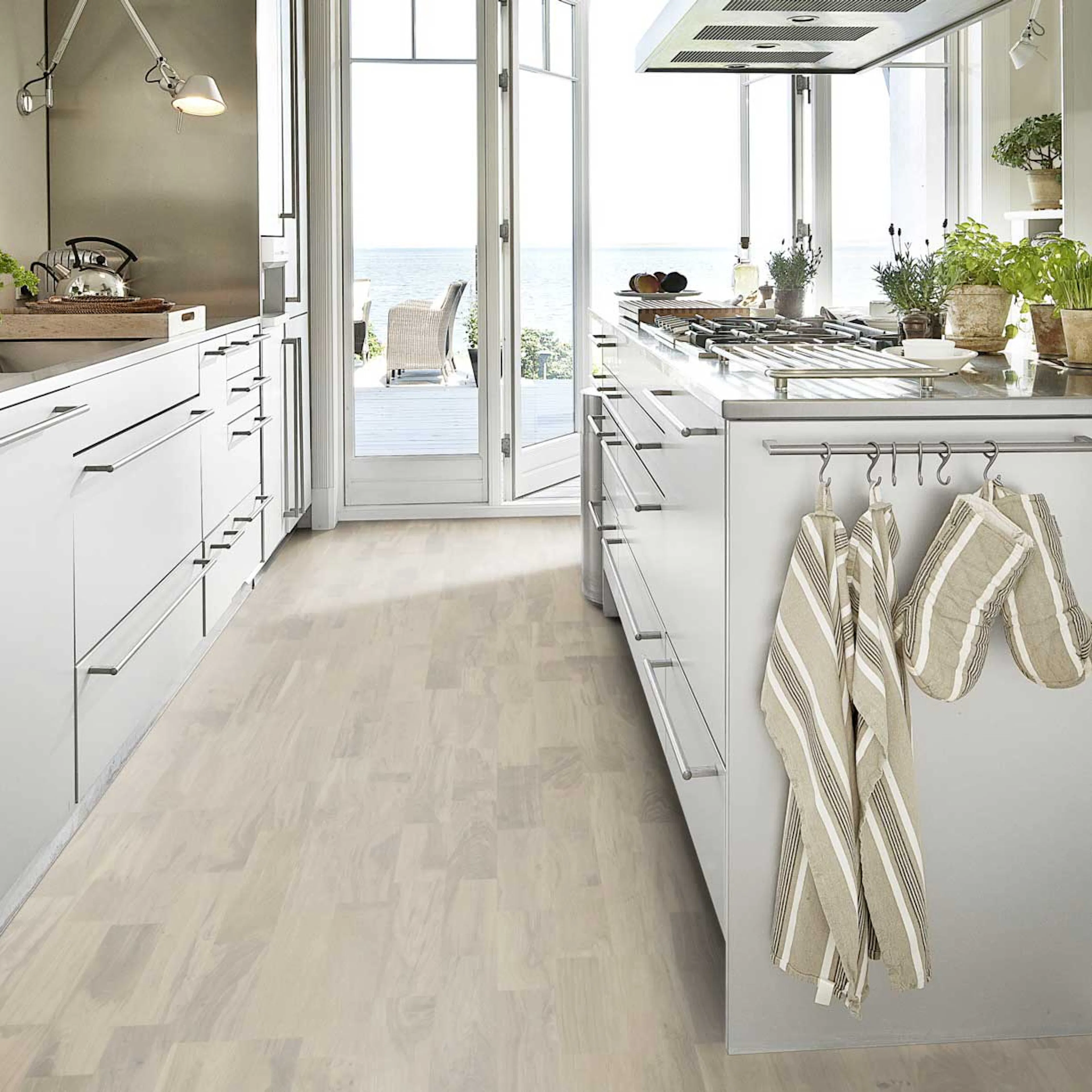 Parkettgolv Kährs Ek Vapor 2-stav Ultramattlackad Borstad