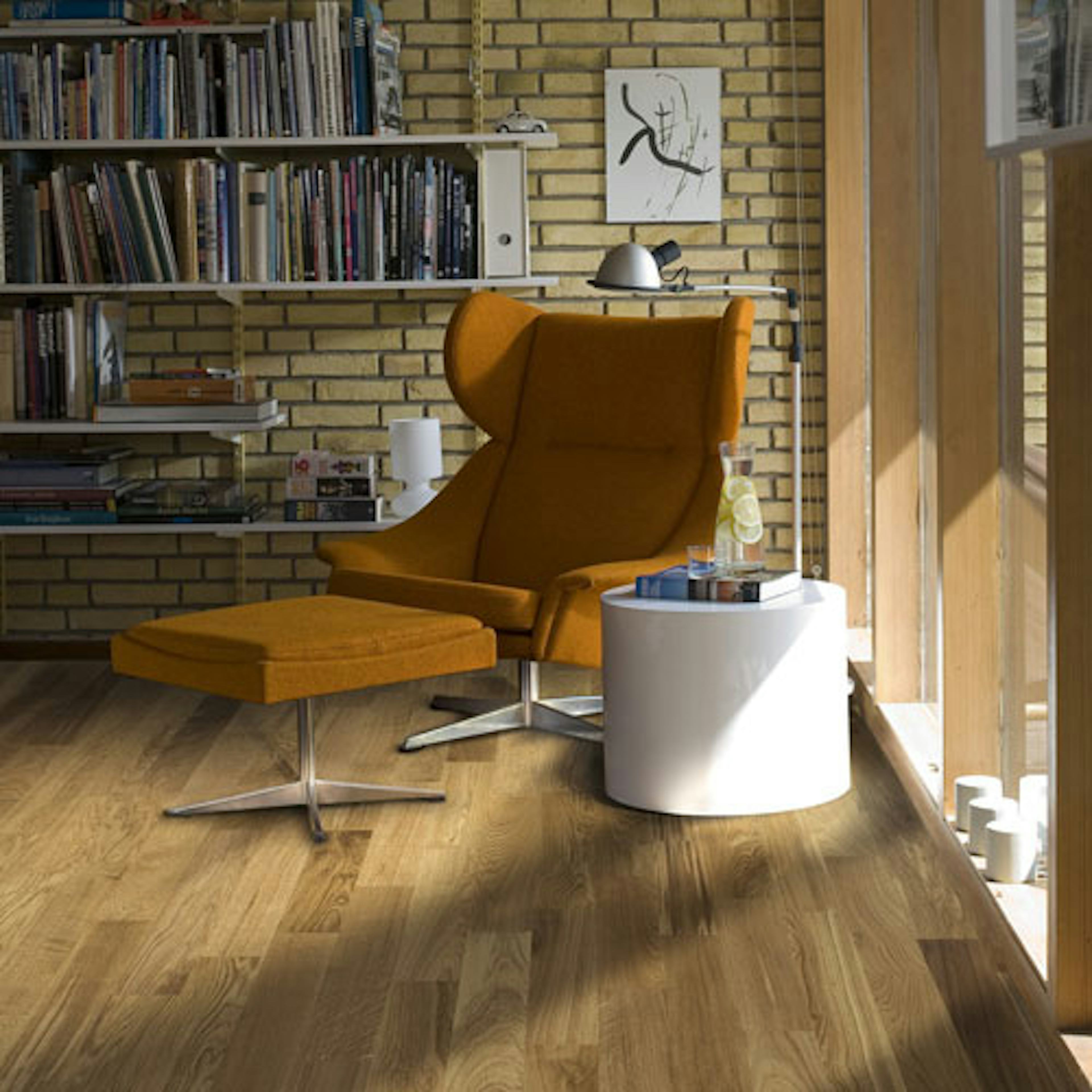 Parkettgolv Kährs Original Verona Ek, Ultramattlackat 2-Stavs Trägolv