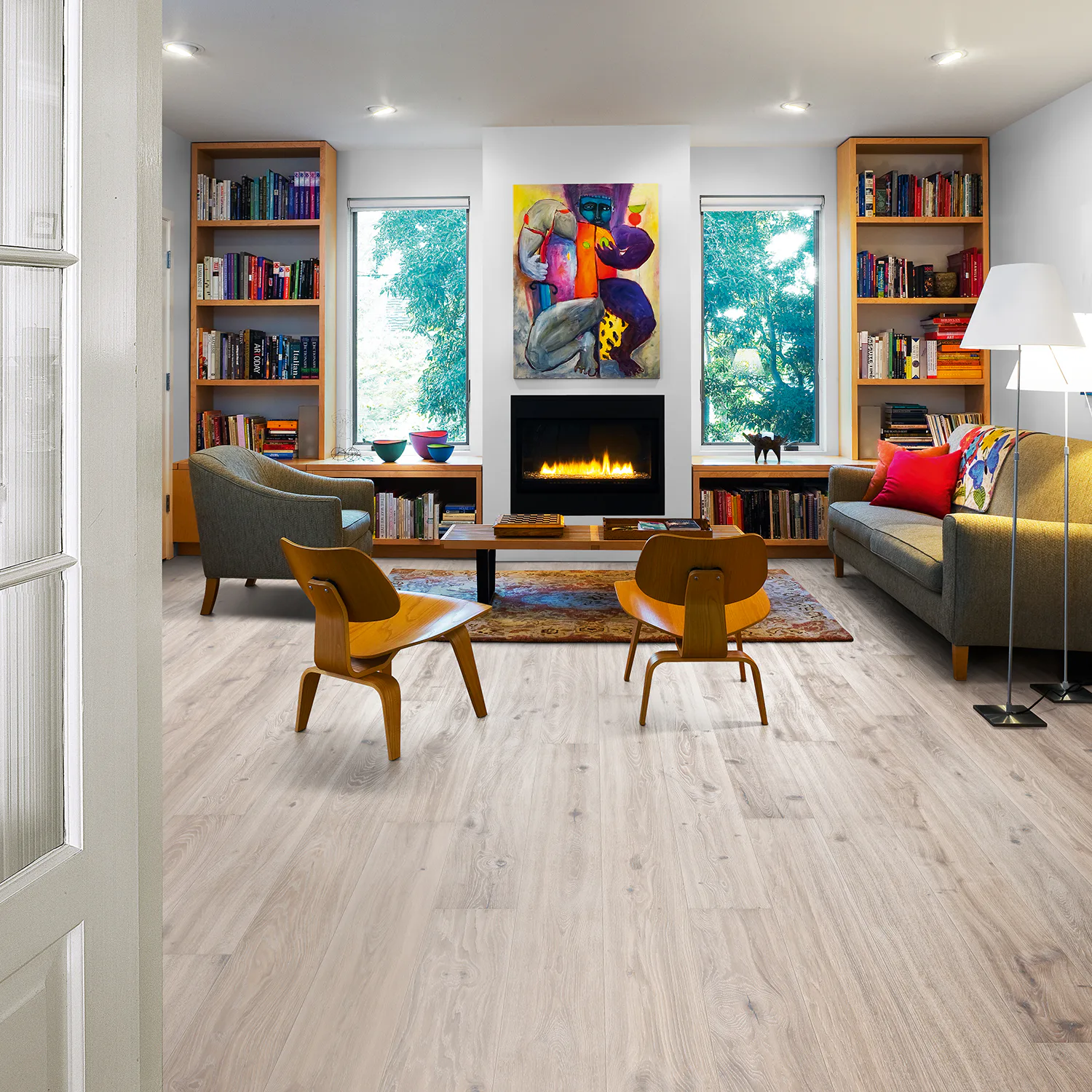 Parkettgolv Kährs Vista Vit Naturoljad Ek 1-Stav