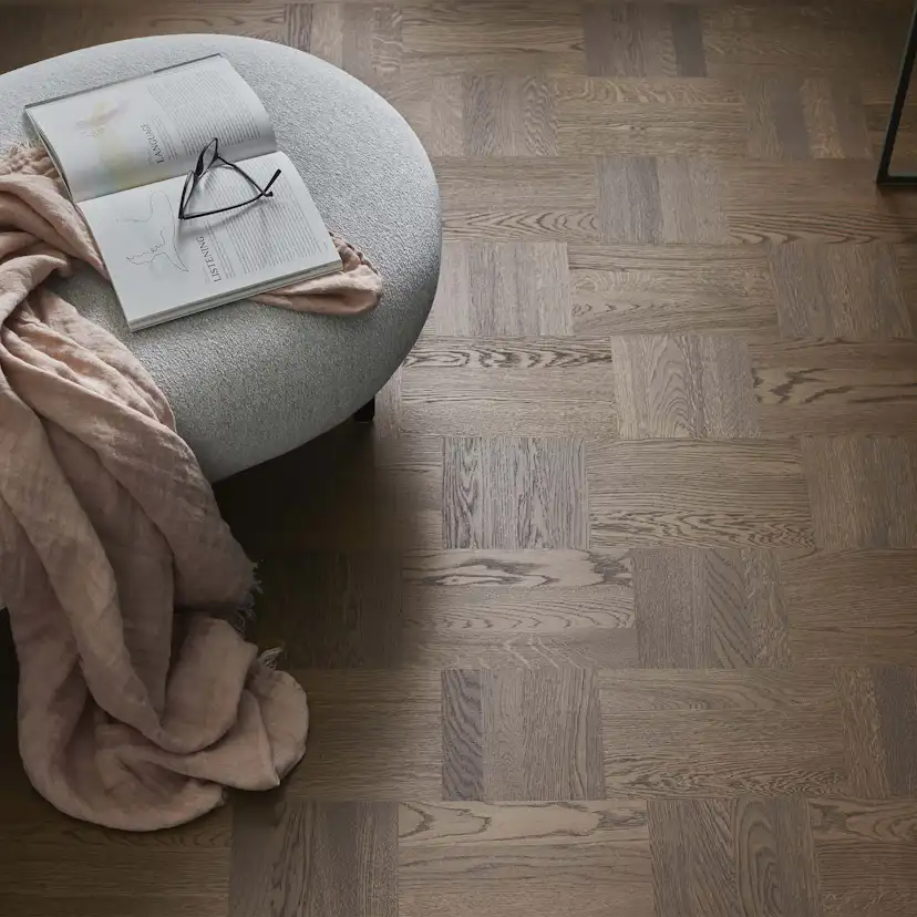 Trägolv Tarkett Noble Ek Wasa, Hårdvaxoljat Parkettgolv med Holländskt Mönster