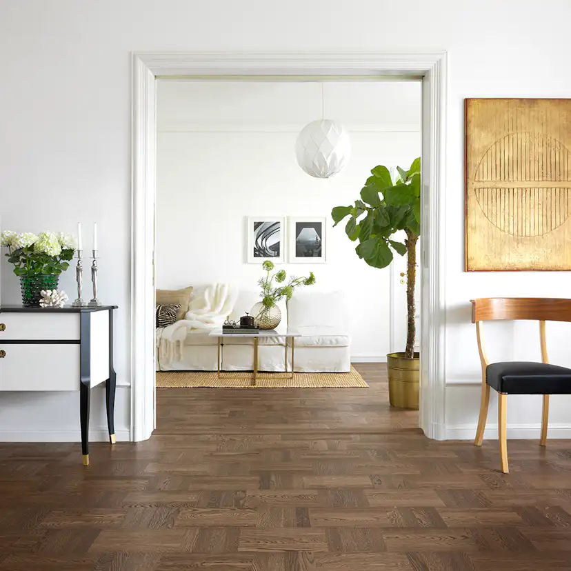 Trägolv Tarkett Noble Ek Wasa, Hårdvaxoljat Parkettgolv med Holländskt Mönster