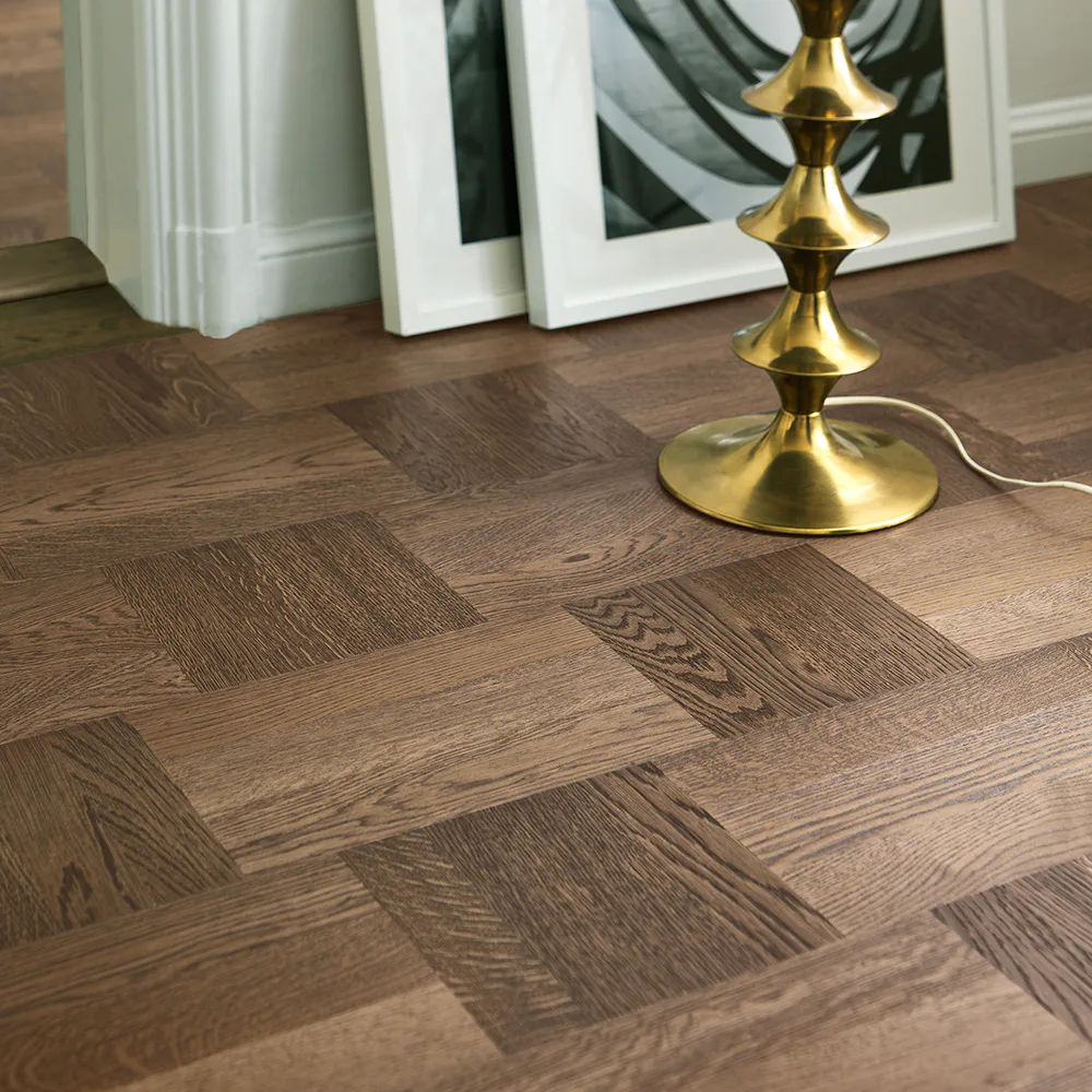 Trägolv Tarkett Noble Ek Wasa, Hårdvaxoljat Parkettgolv med Holländskt Mönster