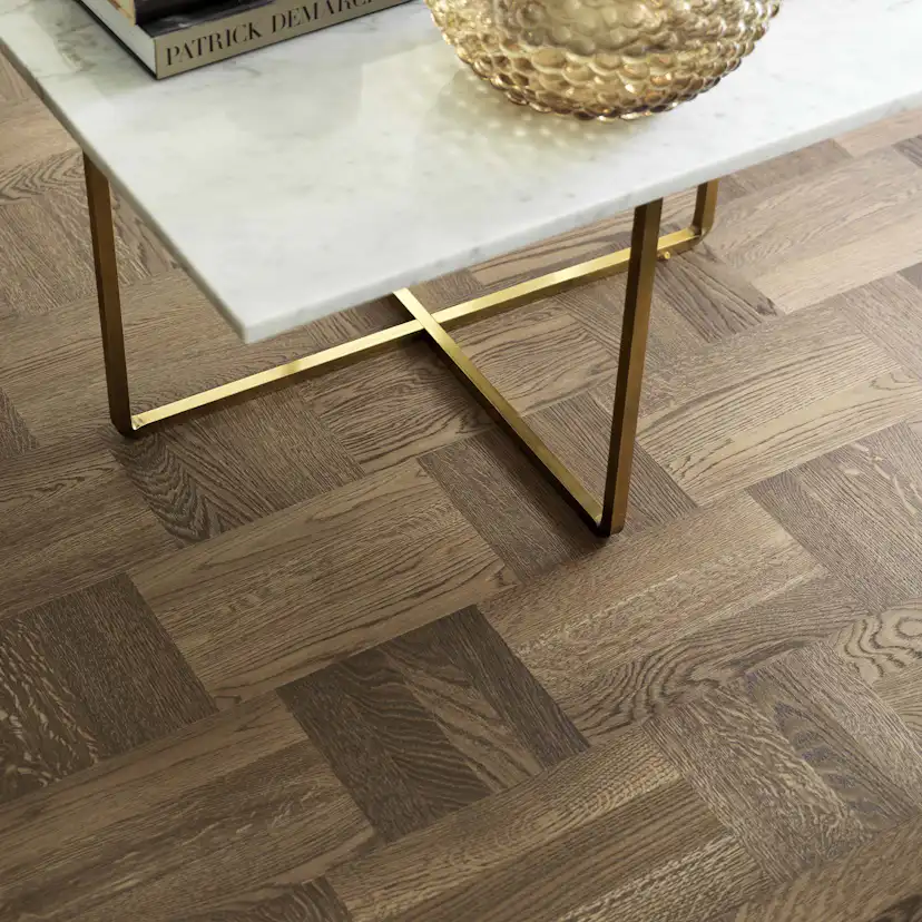 Trägolv Tarkett Noble Ek Wasa, Hårdvaxoljat Parkettgolv med Holländskt Mönster