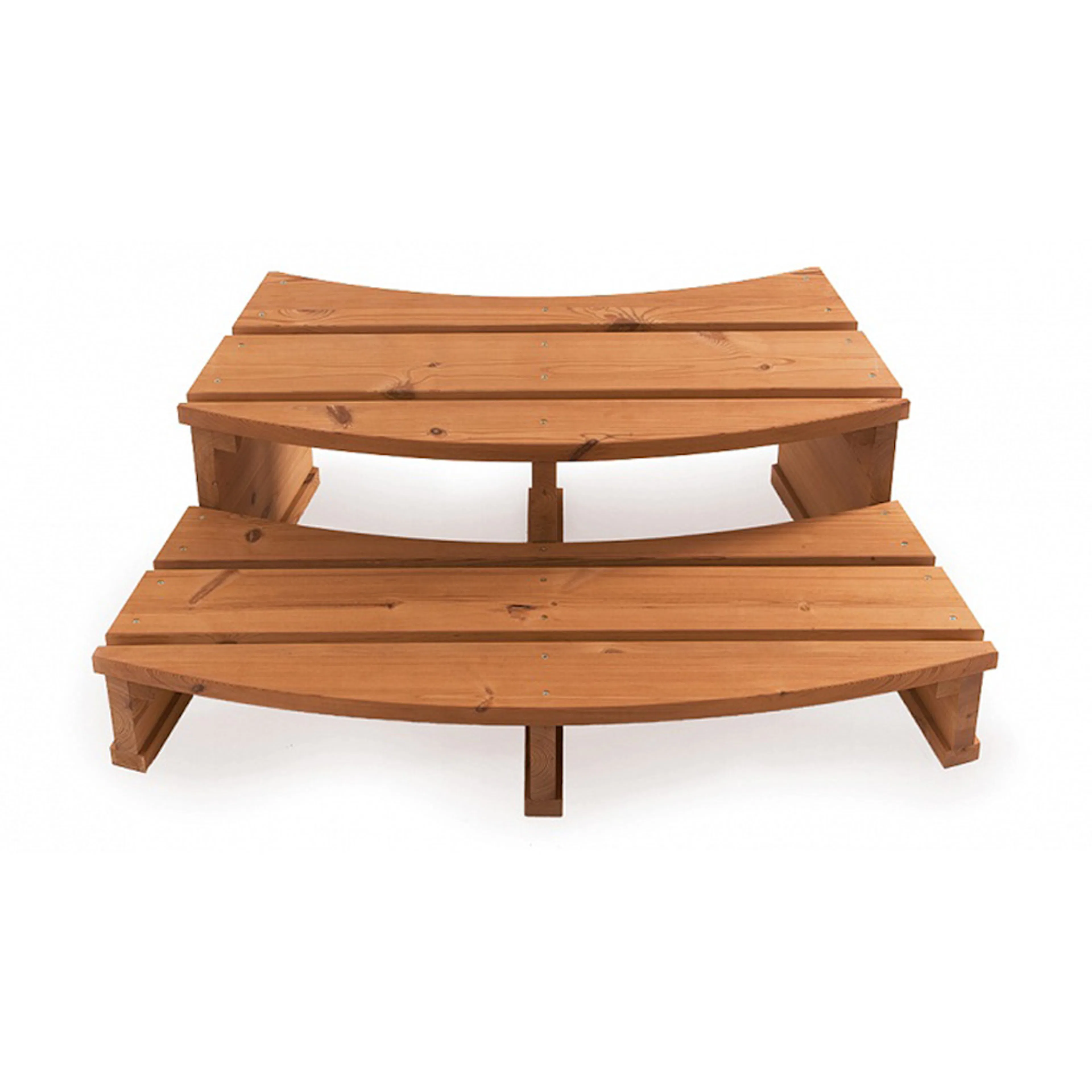 Trätrappa Skärgårdstunnan Trappa till Badtunna & Spa i Furu