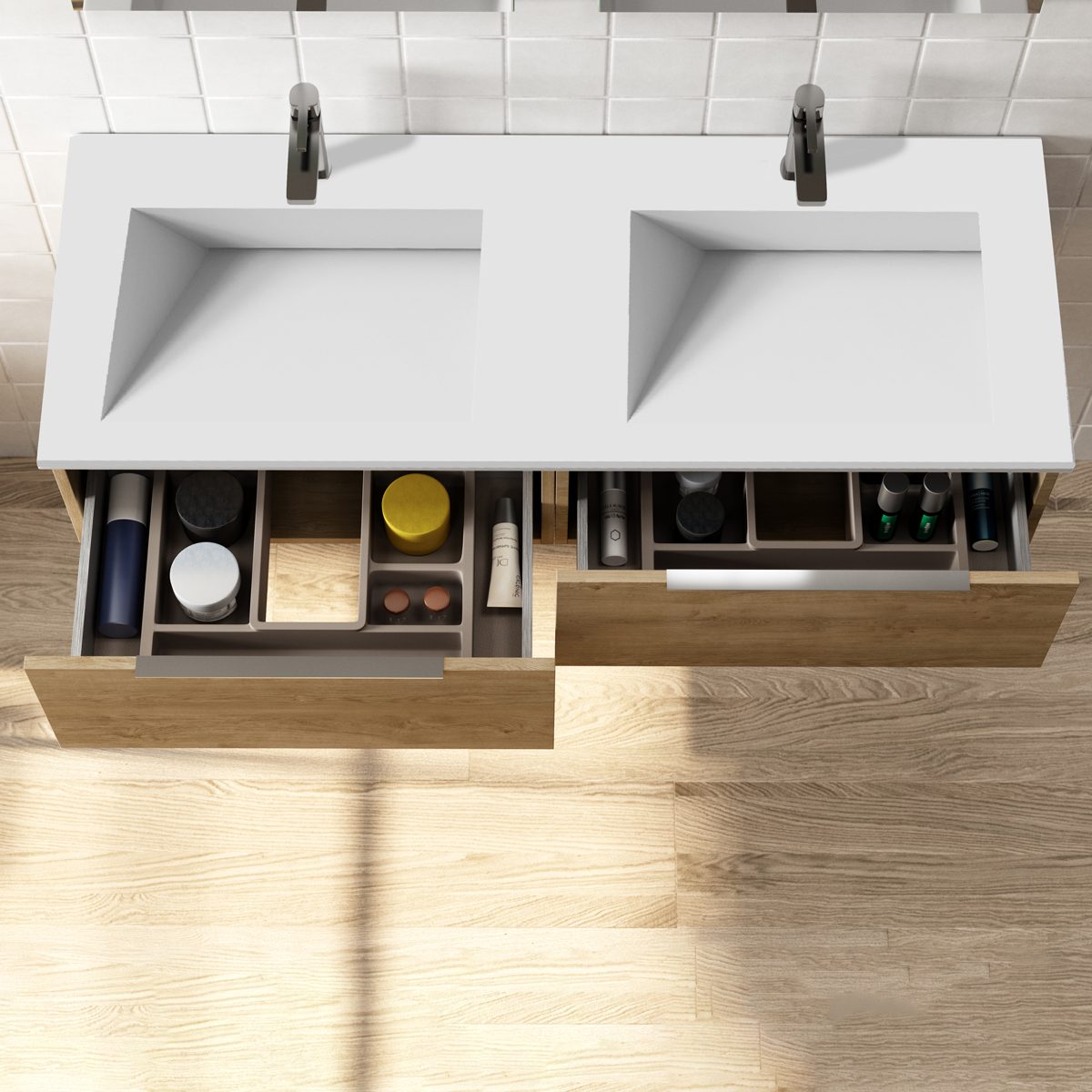 Tvättställ Solid Surface Tenfors Flow Solid Surface