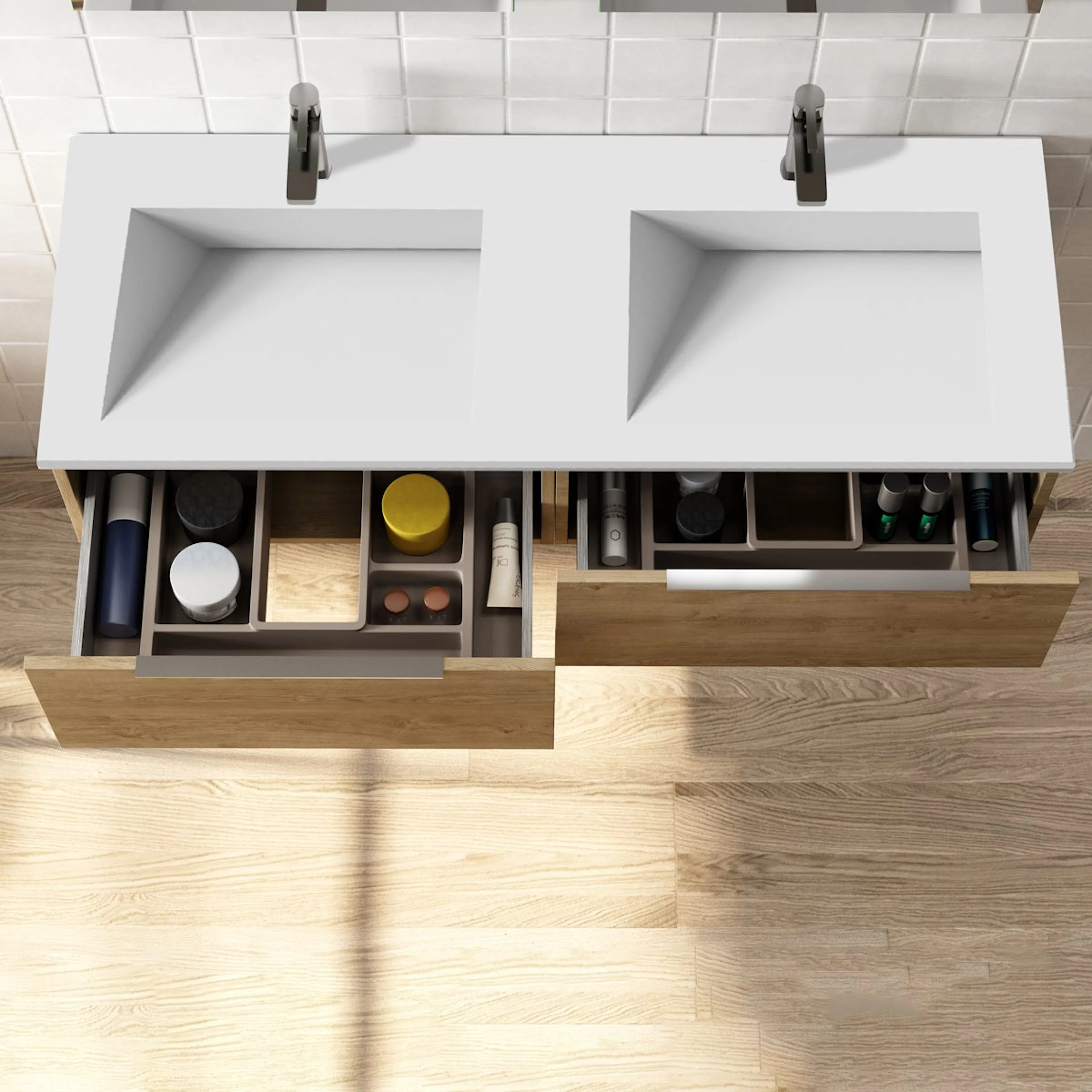 Tvättställ Solid Surface Tenfors Flow Solid Surface