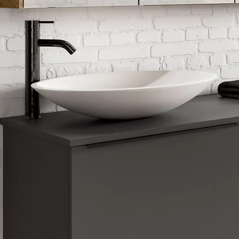 Tvättställ Tenfors Solid Surface Oval