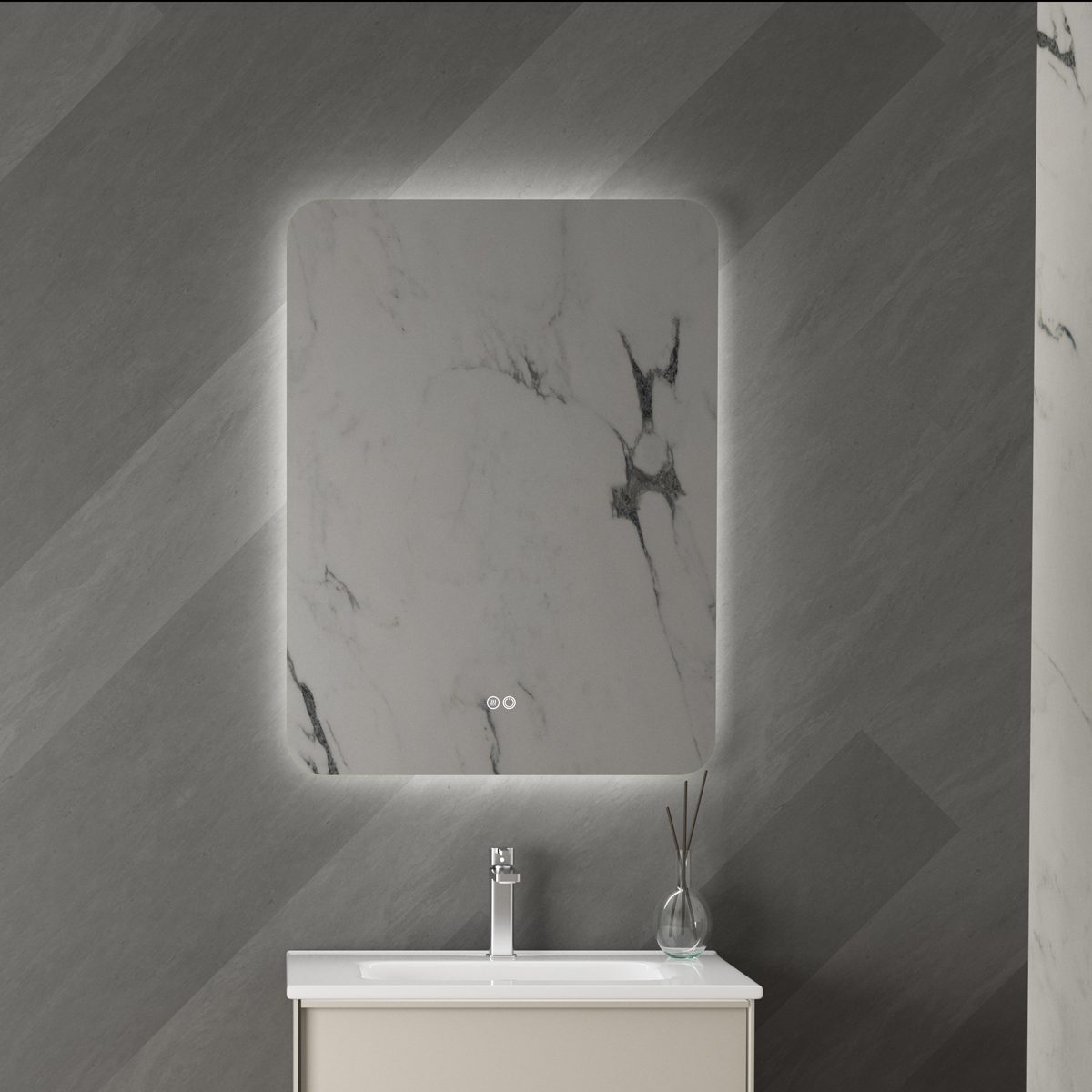 Badrumsspegel Tenfors Verona LED Imfri