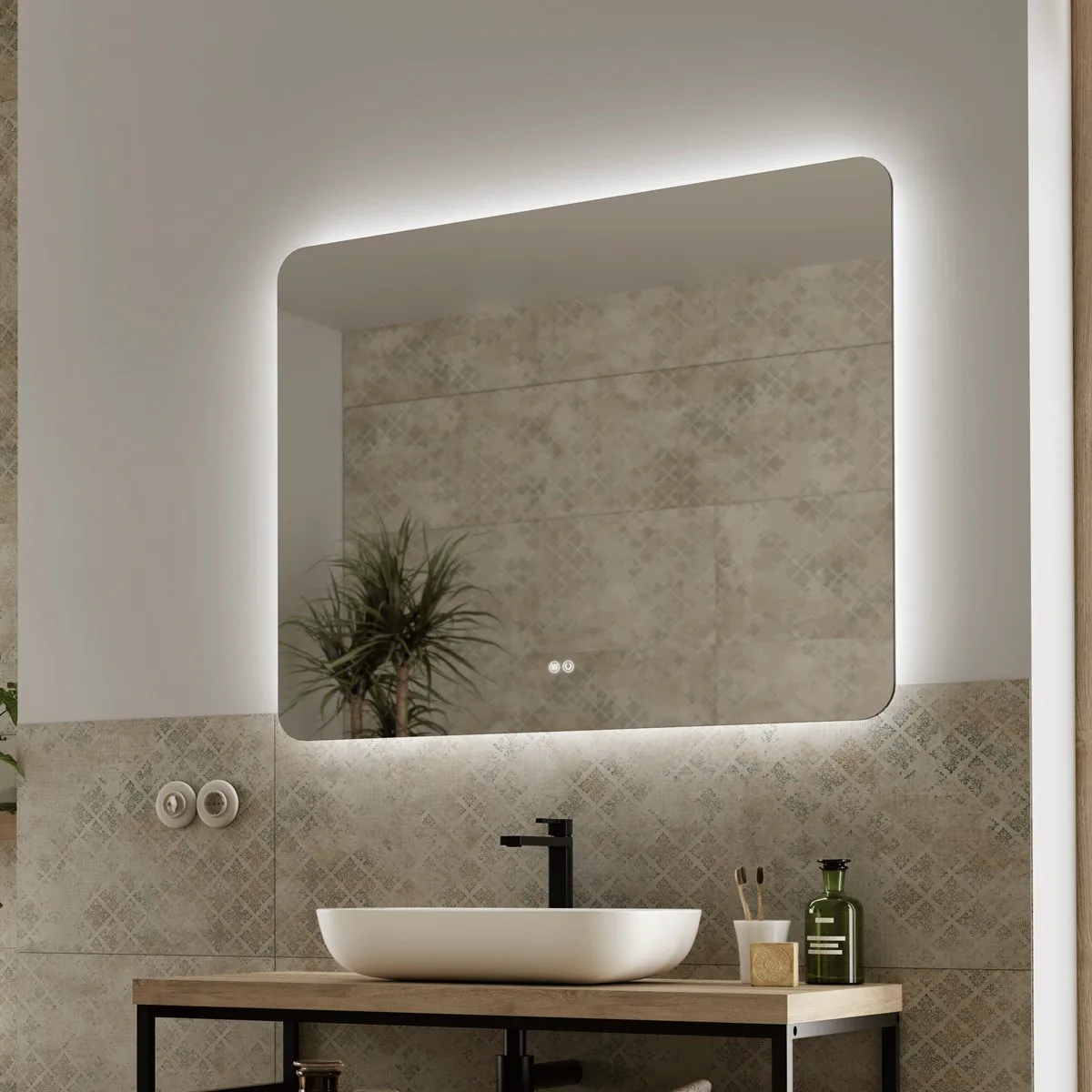 Badrumsspegel Tenfors Verona LED Imfri