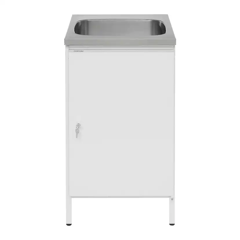 Tvättbänk Contura Steel CAB 5 Vit med Kranhål