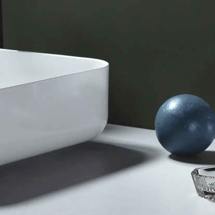 Tvättställ Hafa Edge Smooth Glaserat Stål