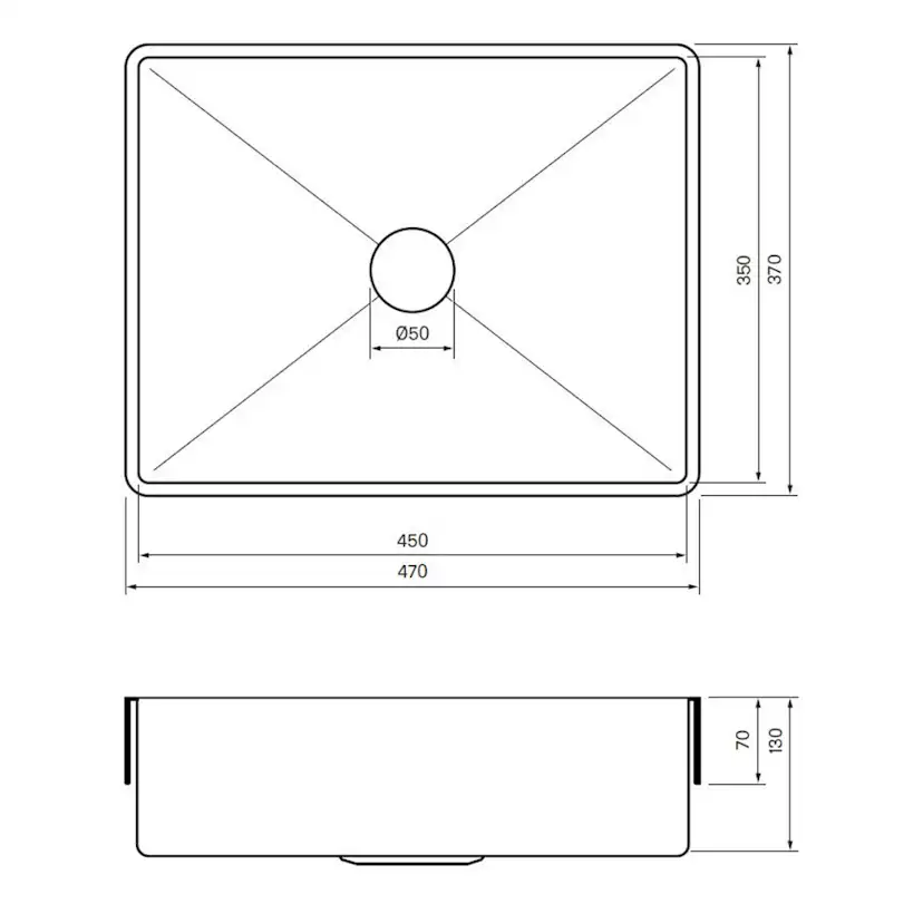 Tvättställ Tapwell TA4535 450 mm