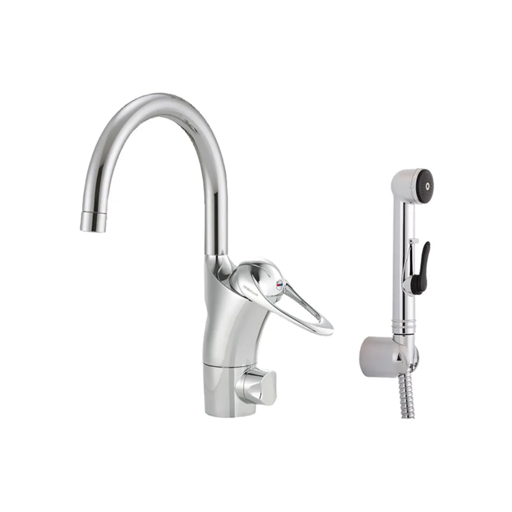 Tvättställsblandare FM Mattsson 9000E med Handdusch och Diskmaskinsavstängning