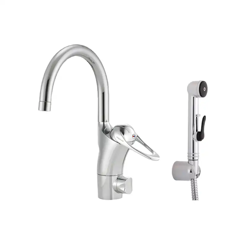 Tvättställsblandare FM Mattsson 9000E med Handdusch och Diskmaskinsavstängning