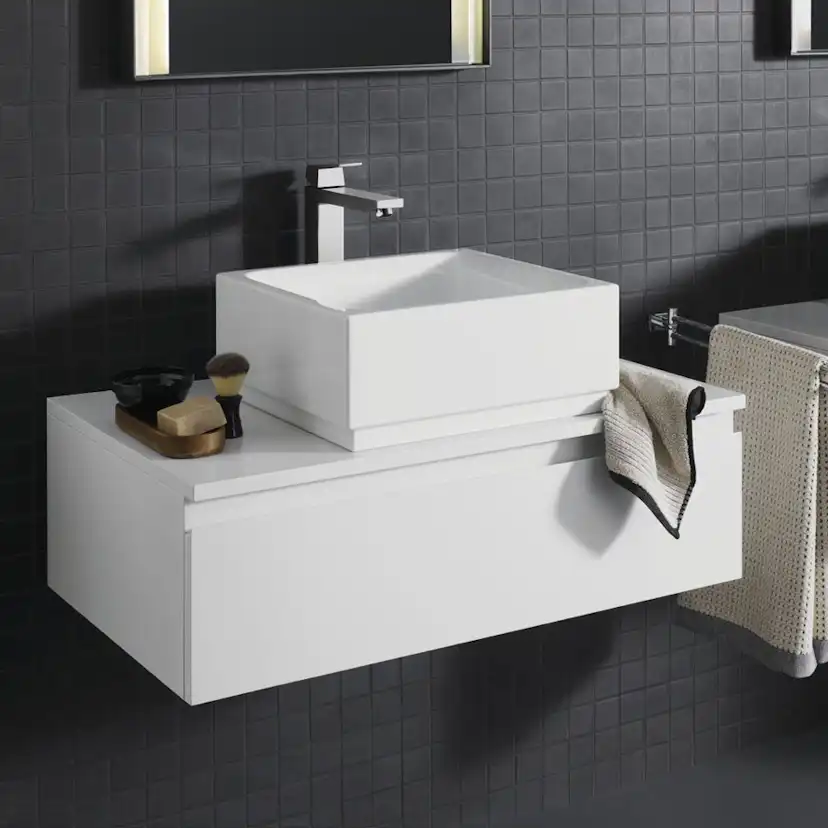 Tvättställsblandare Grohe Eurocube 23406 med Hög Pip