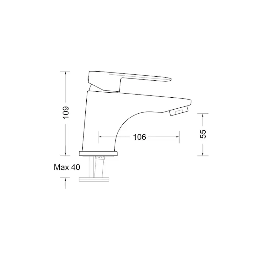 Tvättställsblandare Hafa Bright
