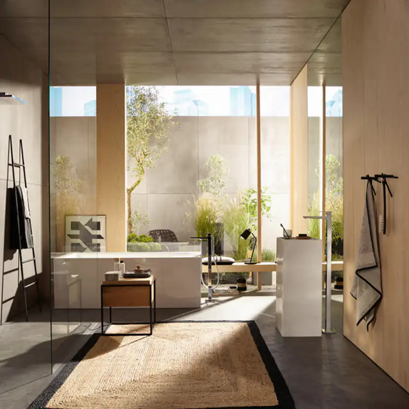 Tvättställsblandare Hansgrohe Metropol 1-grepps för Golvmontage