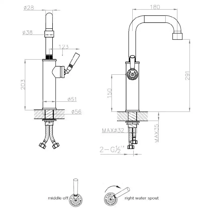 Tvättställsblandare JEE-O Soho