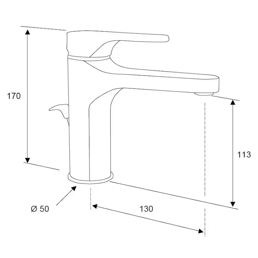 Tvättställsblandare Mariani Surf SF39A