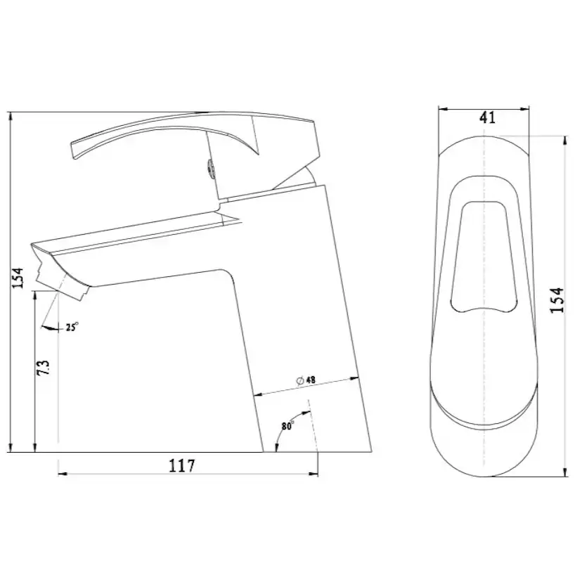 Tvättställsblandare Strand Stainless Majorna MJ-2001